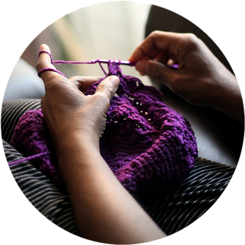 knitting - side hustle for single parents