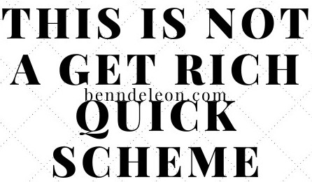 Affiliate Marketing is not a get rich quick scheme