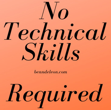 No Technical Skills required to become an affiliate marketer