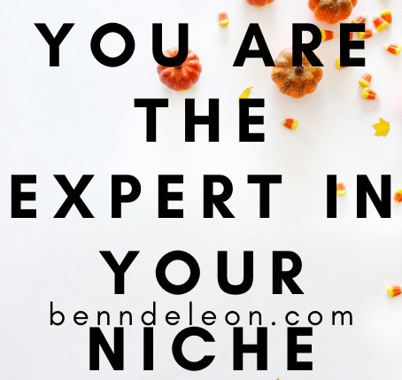 You are the expert in your niche